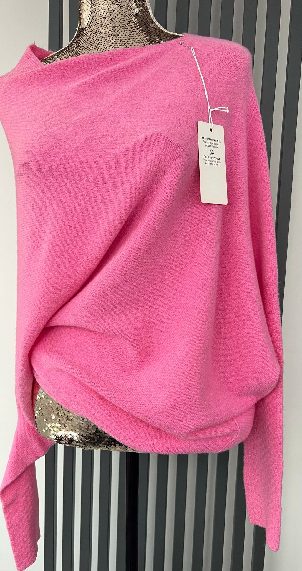 Pink asymmetric jumper
