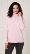 Baby pink polo neck jumper